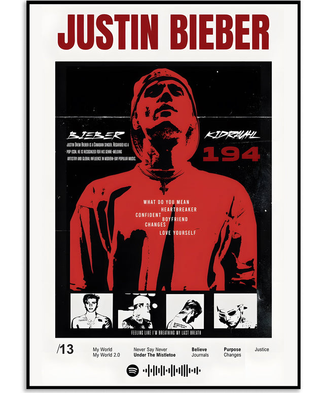 justin bieber music poster wall art Lazywalls