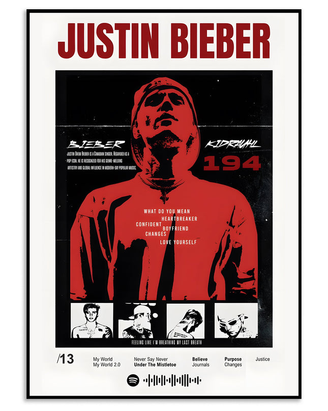 justin bieber music poster wall art Lazywalls