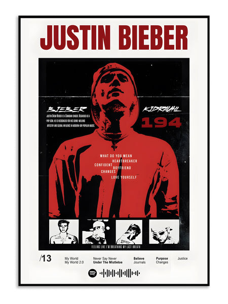 justin bieber music poster wall art Lazywalls