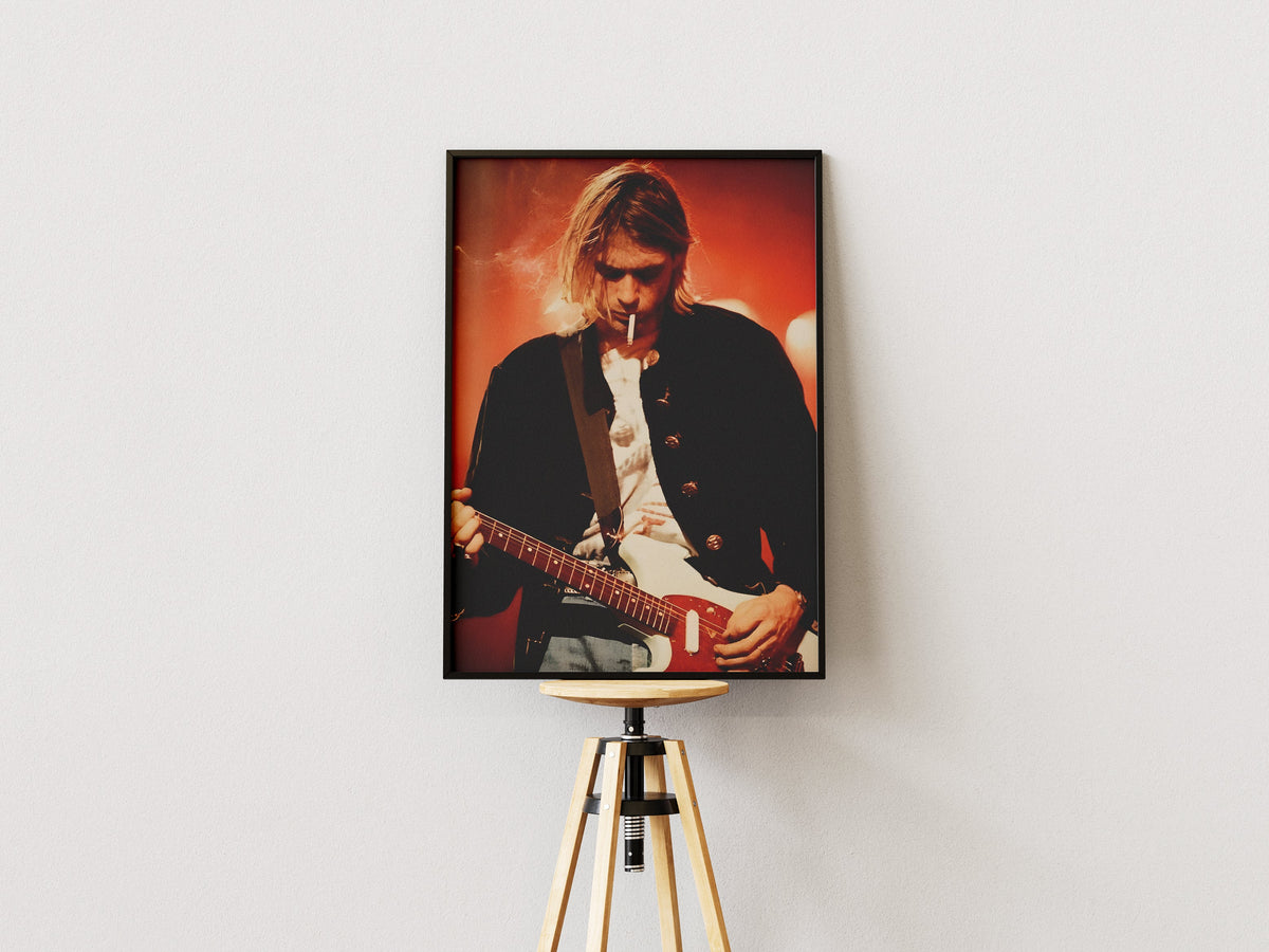 Kurt Cobain Concert Wall Art Poster Lazywalls