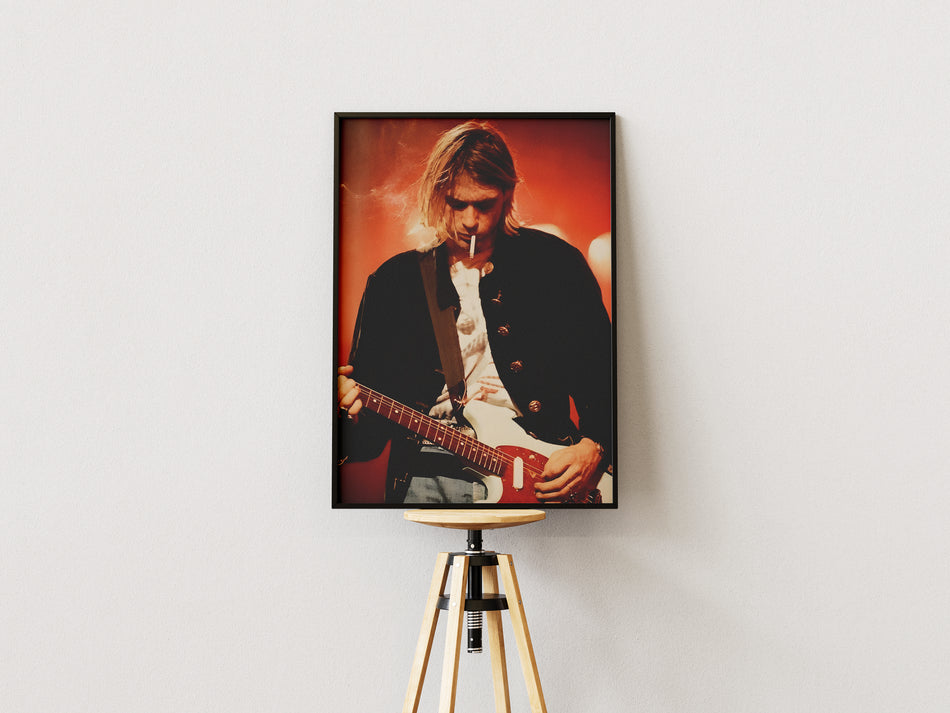 Kurt Cobain Concert Wall Art Poster Lazywalls