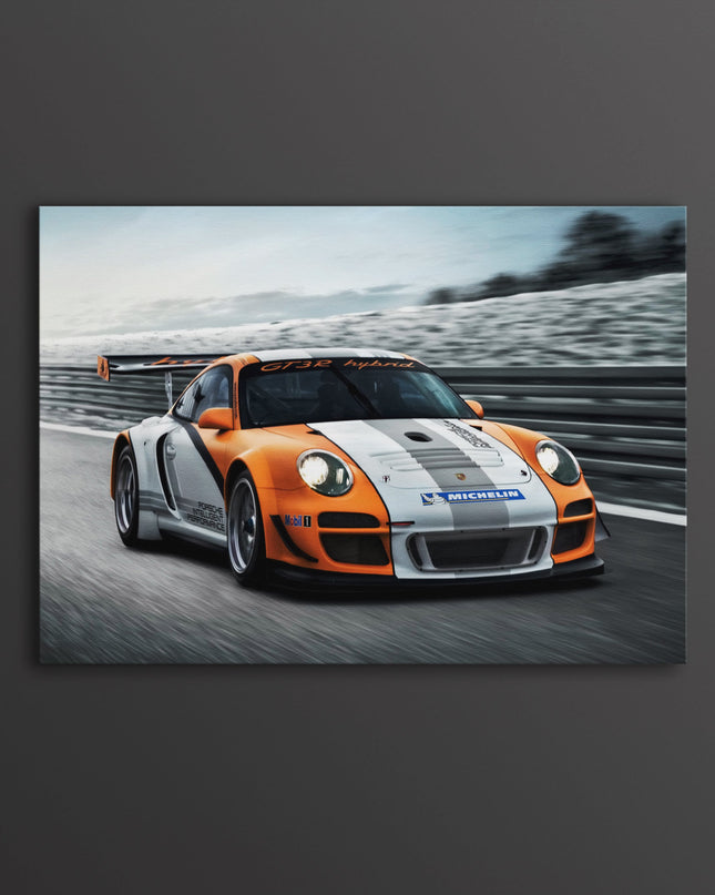 Porsche 911 GT3 R Hybrid | Porsche Racing Poster | Sports Car Wall Poster Lazywalls