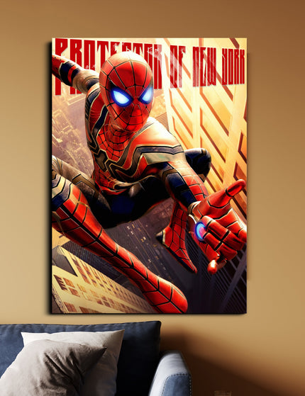 Spider-Man | Protector of New York Poster | MCU Wall Art Lazywalls