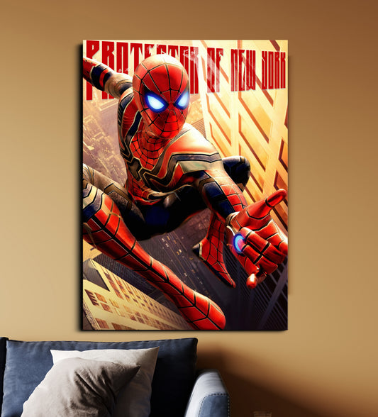Spider-Man | Protector of New York Poster | MCU Wall Art Lazywalls
