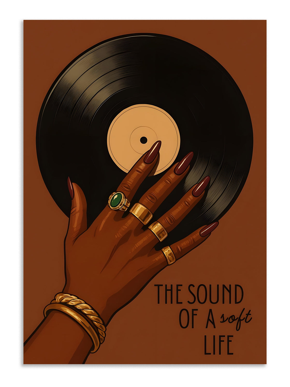 Vinyl record aesthetic poster wall decor Lazywalls