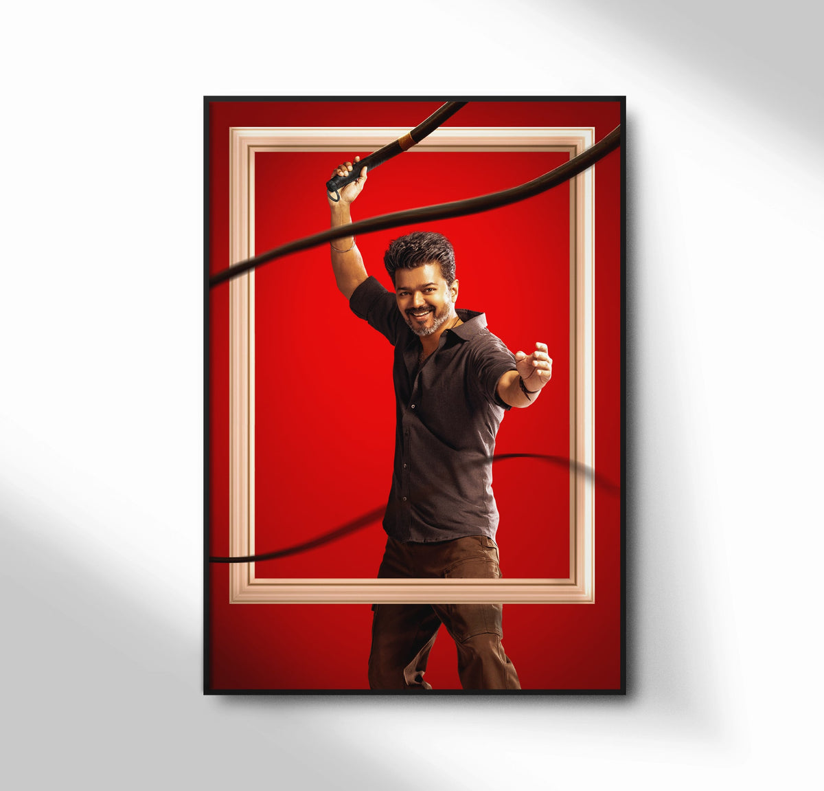 Jana Nayagan Thalapathy Vijay Action Poster – Tamil Movie Art Lazywalls