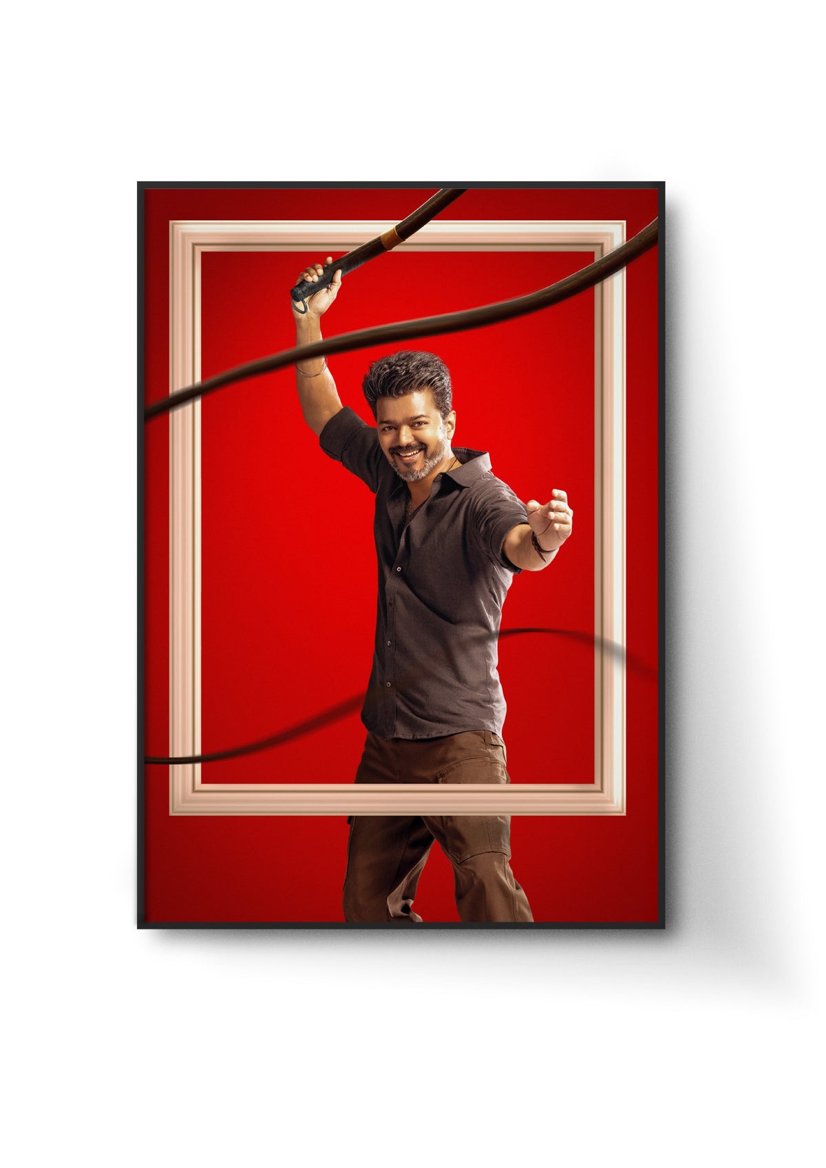 Jana Nayagan Thalapathy Vijay Action Poster – Tamil Movie Art Lazywalls