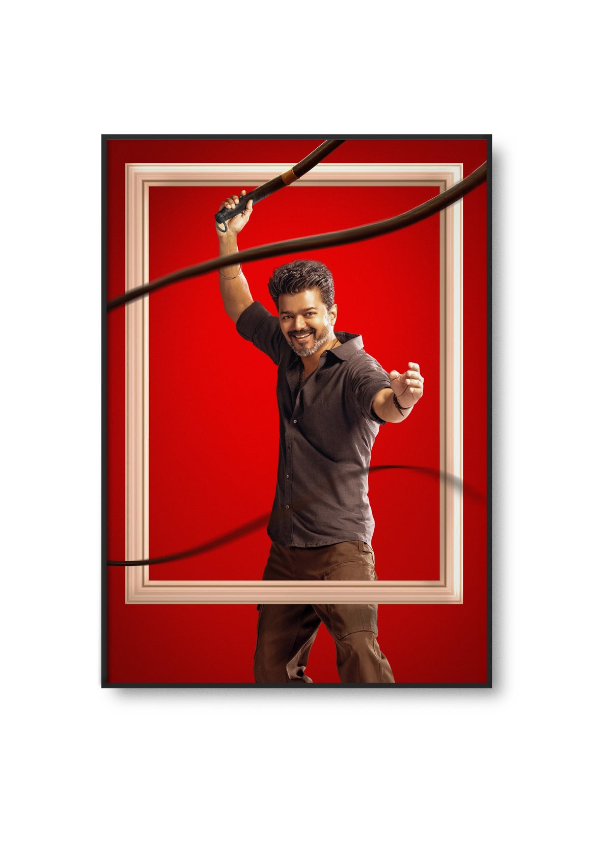 Jana Nayagan Thalapathy Vijay Action Poster – Tamil Movie Art Lazywalls