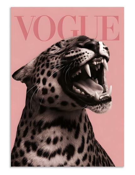 vogue leopard poster wall art Lazywalls