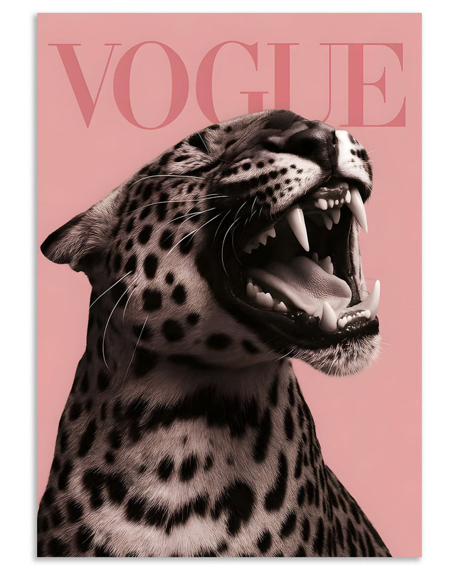vogue leopard poster wall art Lazywalls
