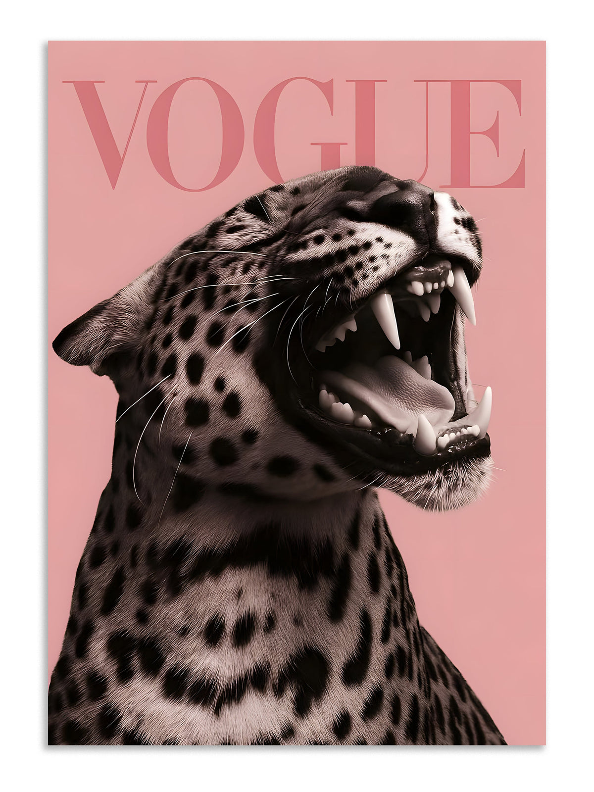 vogue leopard poster wall art Lazywalls