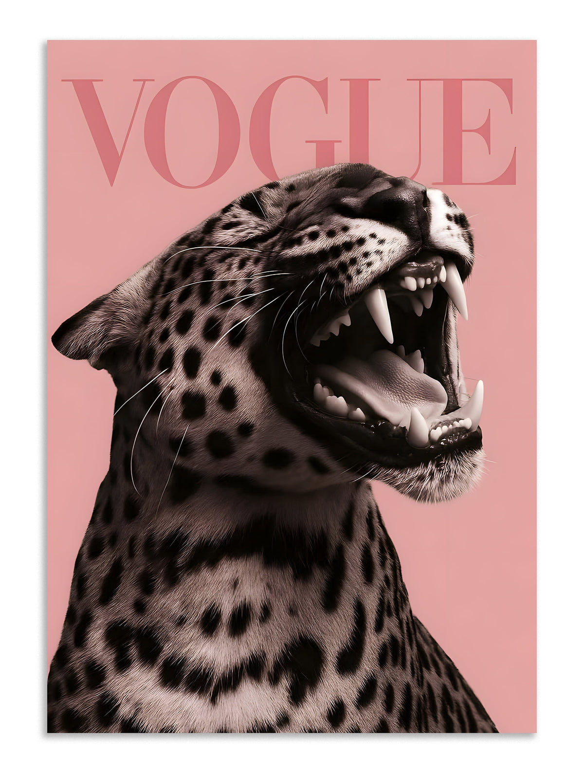 vogue leopard poster wall art Lazywalls