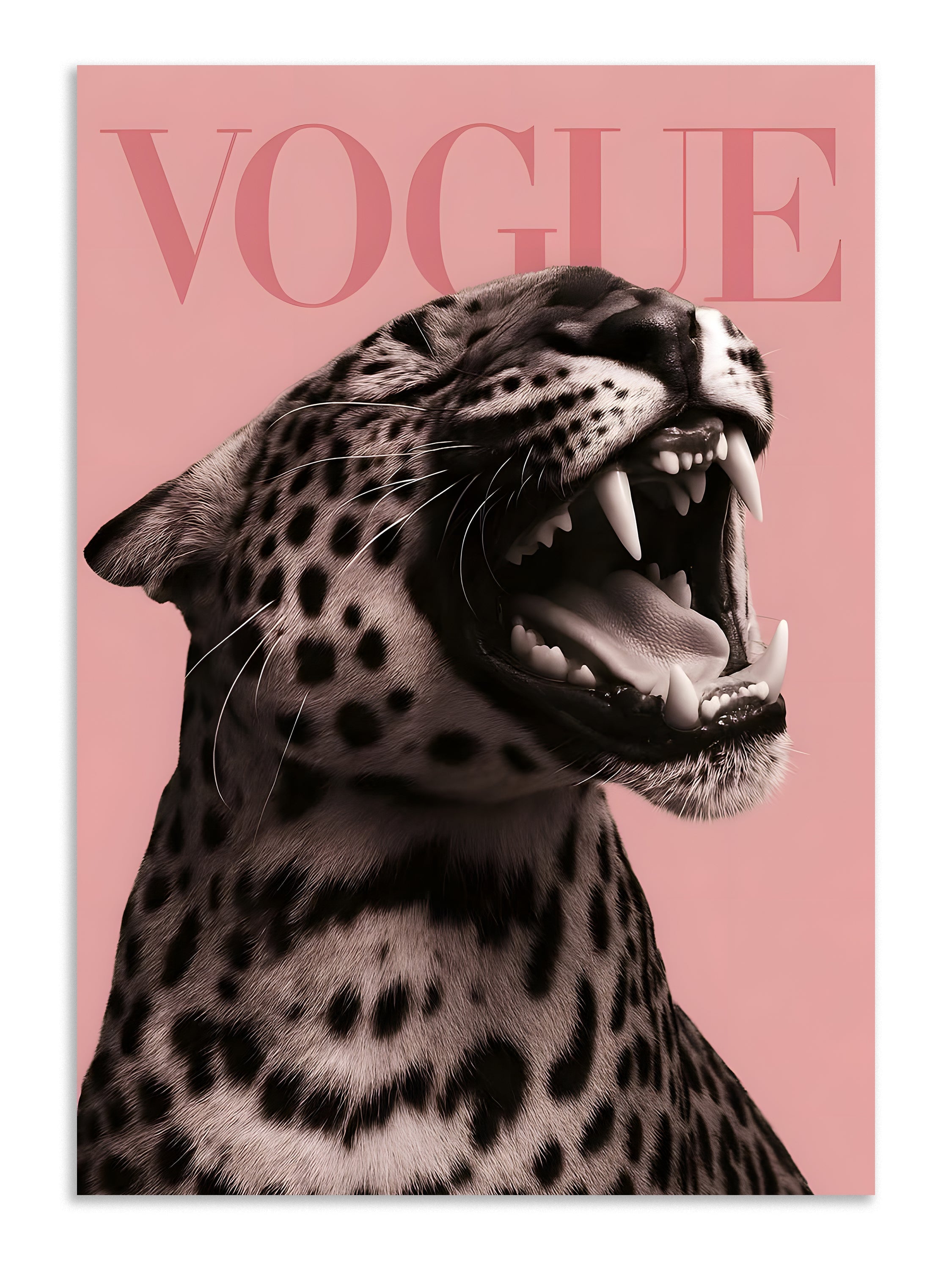 vogue leopard poster wall art Lazywalls