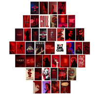 Red Baddie Girl Collage Kit 💋 | 45 PCS Wall Poster Set | Aesthetic Bedroom Decor Lazywalls